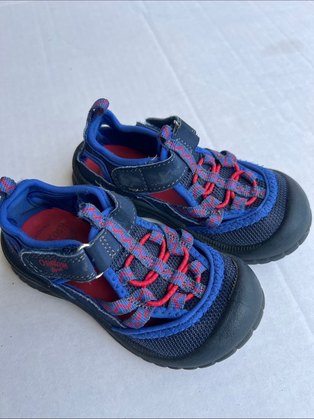 OshKosh B'gosh Blue and Red Kids Water Shoes